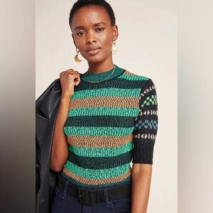 Scotch & Soda Kaya Sweater Tee in Assorted. Women’s Size XS. Vibrant, Geometric